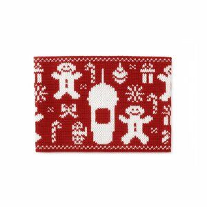 Starbucks Knit Coffee Cup Sleeve (Red Christmas Sweater)